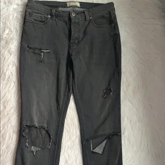 Free People Fishnet Denim - Picture 3 of 4